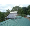 Integrated Al-alloy pressurized solar water heater